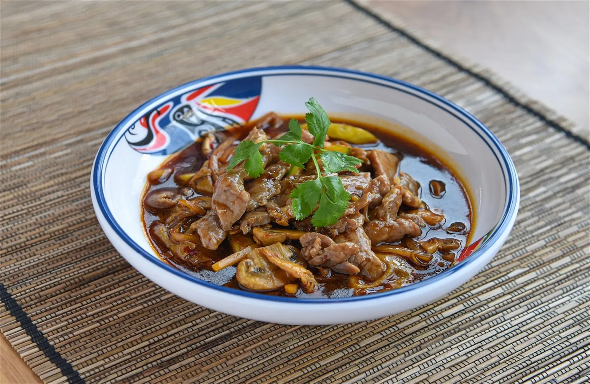 Tender sliced beef in rich sauce, a Chinese Restaurant in USA